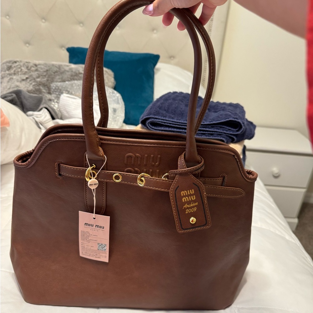 Miu Miu Brown Leather Bag